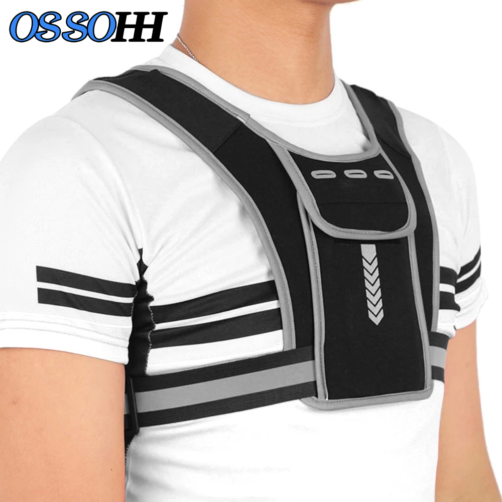 Reflective Vest Cycling - Chaleco reflectante para correr, chaleco ligero