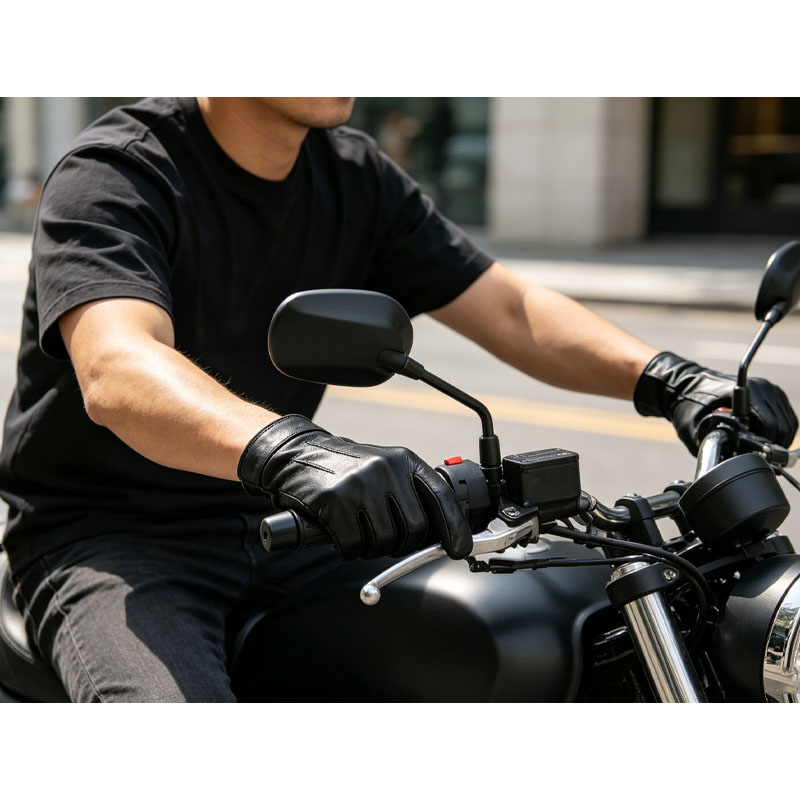 Winter Cycling Commute Gear - Guantes Cortos de Piel de Oveja