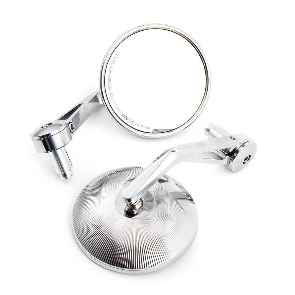 Mirror Handlebar Convex - Evomosa-espejo de manillar convexo cromado para