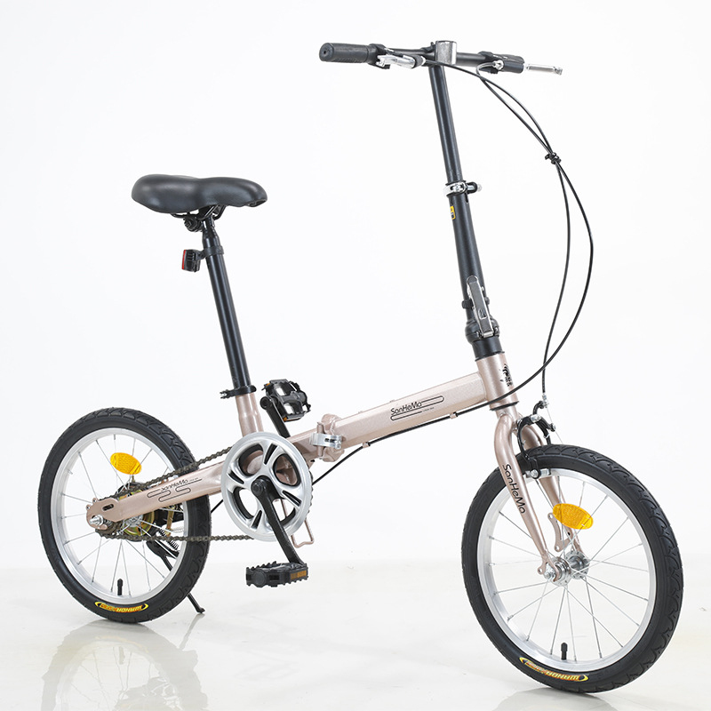Cycling Commute Gear - Bicicleta Plegable Sanhema de 16 Pulgadas,