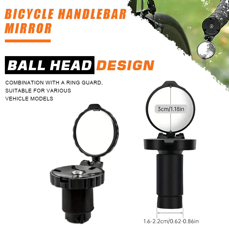 Mirror Handlebar Convex - NPY 2026 Mini espejo retrovisor para