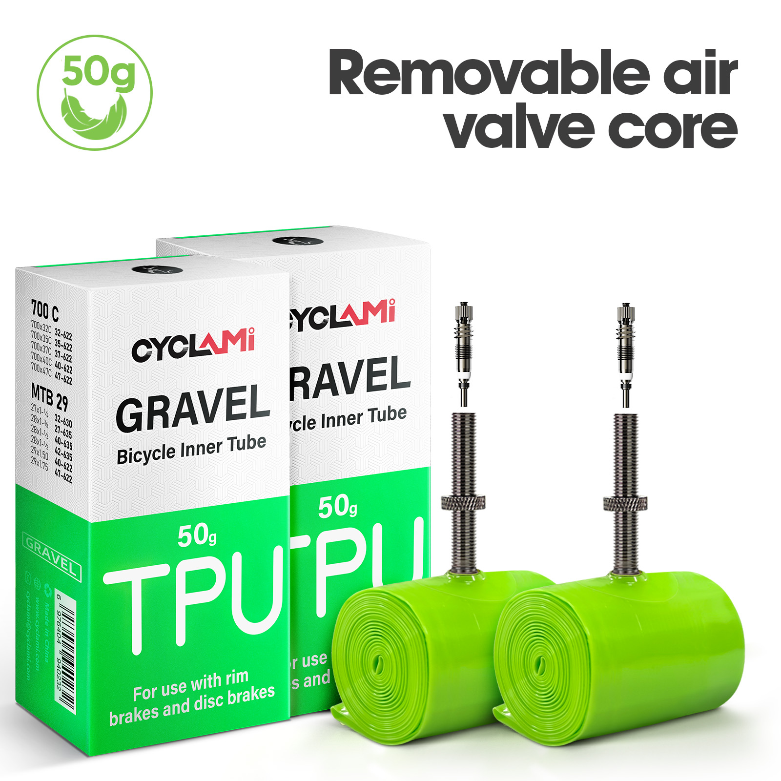 Inner Tube 700C - Cámara de aire ultraligera CYCLAMI para