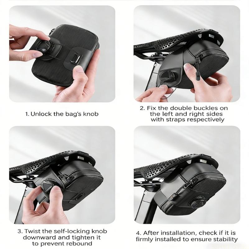 Saddle Bag Under Seat - U2JB-bolsa para sillines bicicleta, bolsas traseras