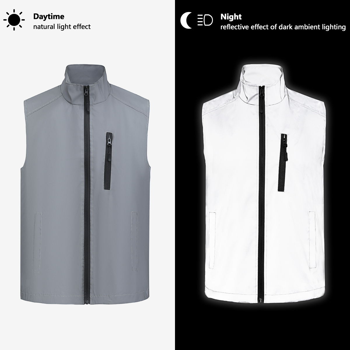 Reflective Vest Cycling - Ropa reflectante para motociclismo para hombre,