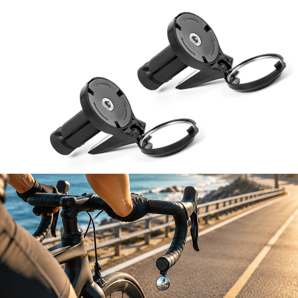 Mirror Handlebar Convex - Espejo final para manillar de bicicleta,