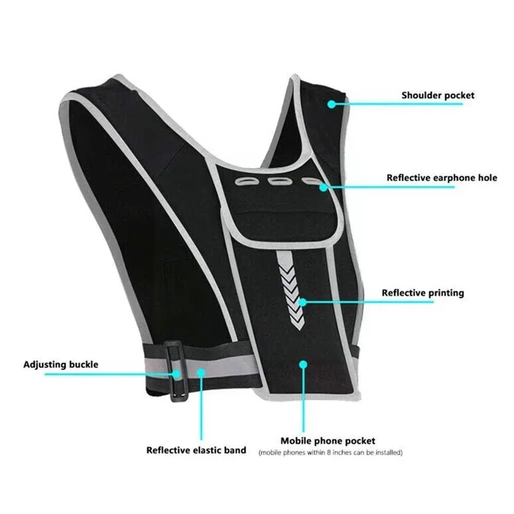 Chaleco reflectante para corre - Reflective Vest Cycling reseña y precio