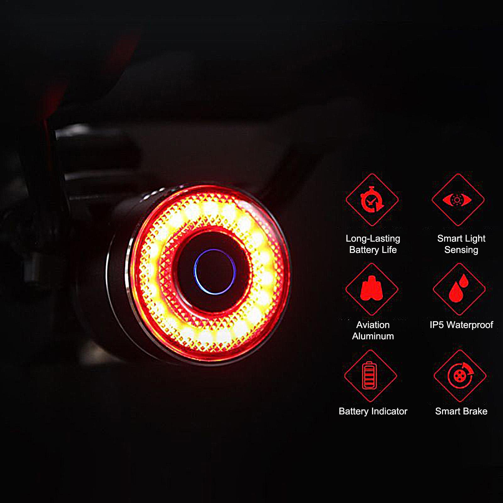 Luz de freno de bicicleta, luz - Commuting With Road Bike reseña y precio