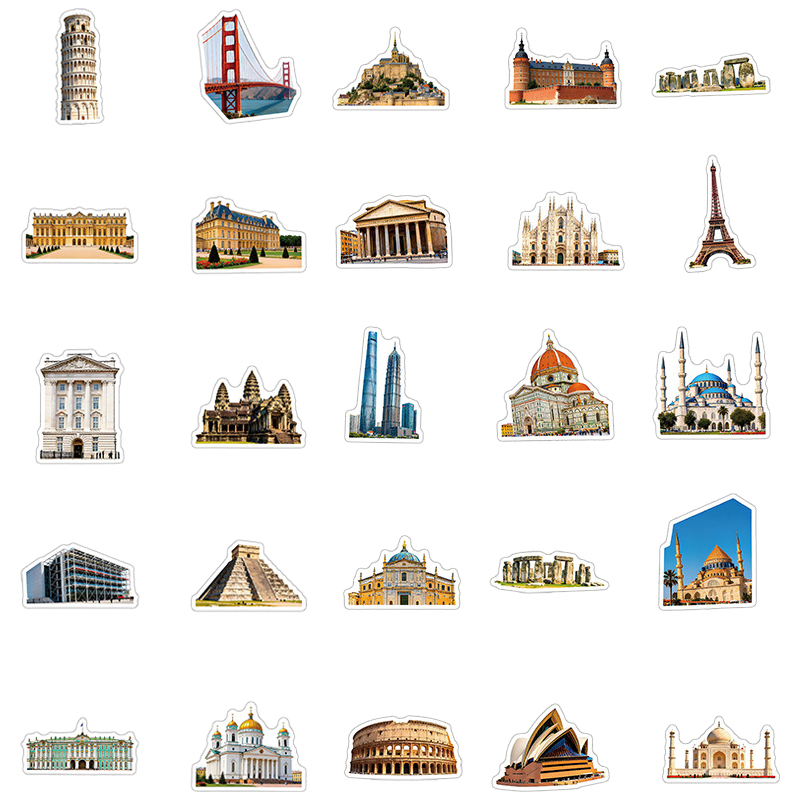 50 Pegatinas de Lugares Emblem - Cycling Journey reseña y precio