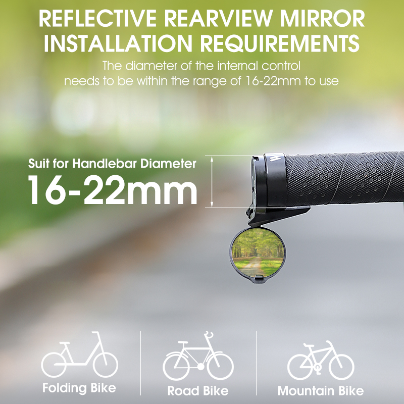 Espejos retrovisores para bici - Mirror Handlebar Convex reseña y precio
