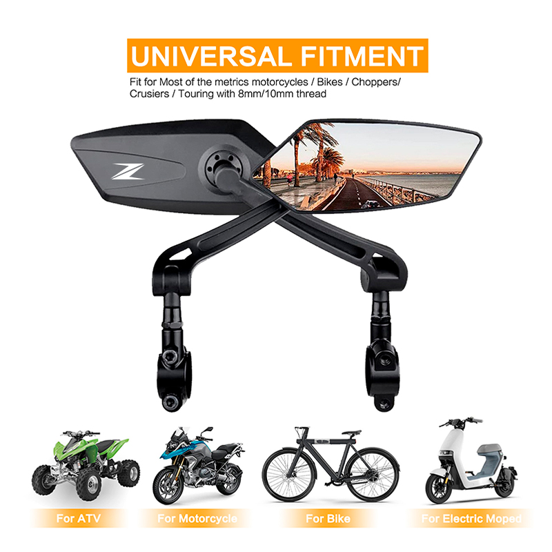Para Kawasaki Z Z900 Z1000 Zon - Mirror Handlebar Convex reseña y precio