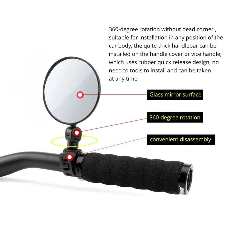 Espejos retrovisores para mani - Mirror Handlebar Convex reseña y precio